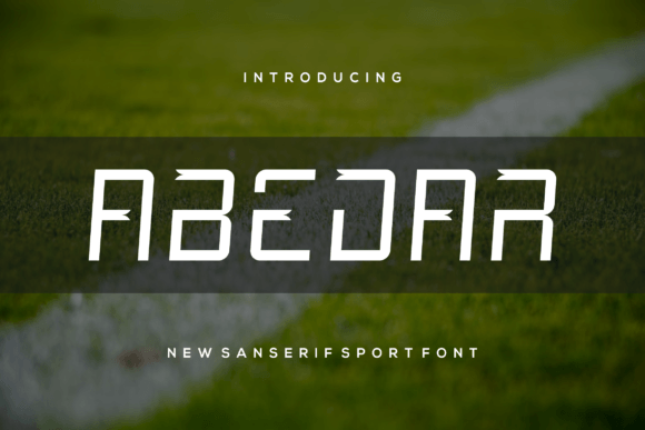 Abedar: A Modern Display Font for Creative Projects