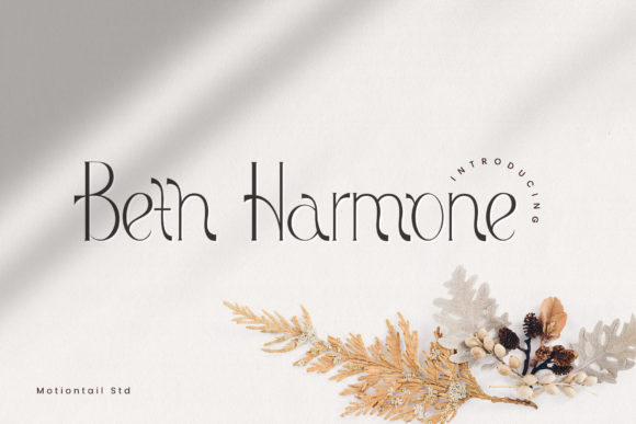 Beth Harmone: A Modern Display Font with Classic Soul