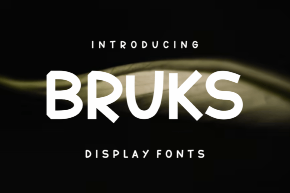 Bruks: A Cool Modern Display Font for Creative Projects