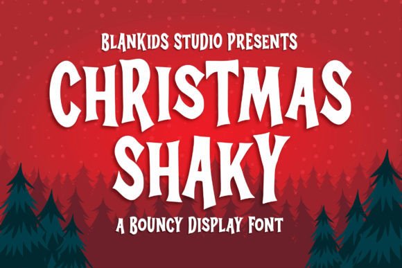 Christmas Shaky: A Playful, Bouncy Display Font