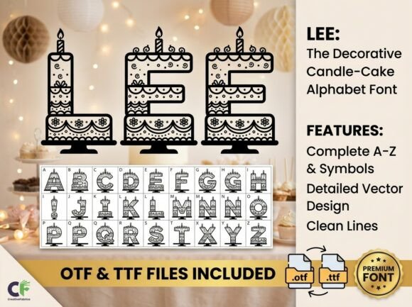 Create Milestone Designs with the Lee Cake Font