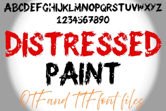 Distressed Paint: Unleash Raw, Urban Typography
