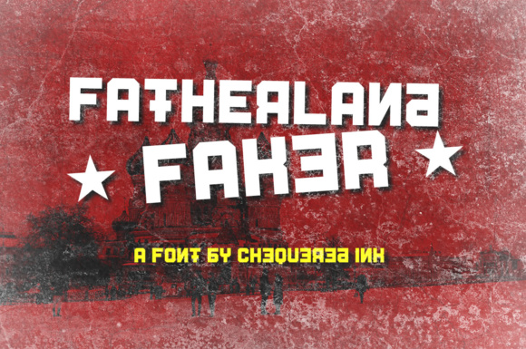 Fatherland Faker: A Bold Display Typeface for Impact