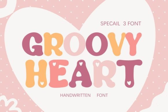 Groovy Heart: A Playful Font for Romantic Designs
