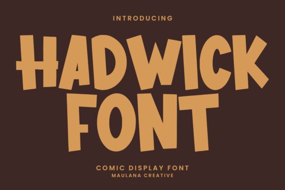 Hadwick: The Bold Comic Display Font