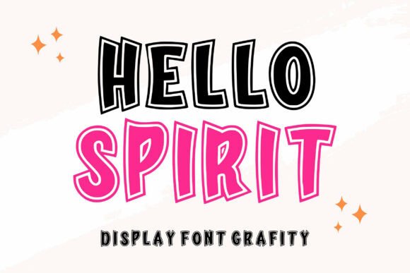 Hello Spirit: A Cool & Elegant Grunge Display Font