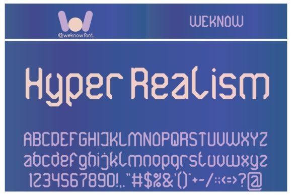 Hyper Realism: A Modern Display Font for Bold Design