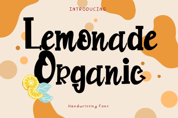 Lemonade Organic: A Whimsical & Chic Display Typeface