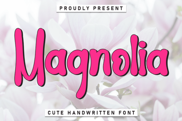 Magnolia: A Whimsical Handwritten Display Font