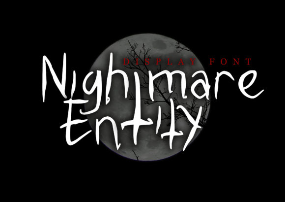 Nightmare Entity: Unleash a Spooky Display Font