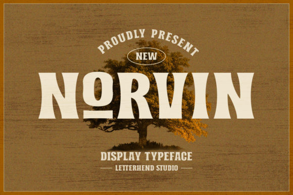 Norvin: A Strong, Bold Vintage Display Typeface