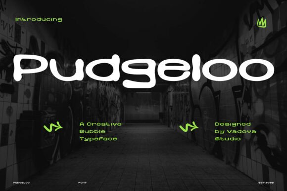 Pudgeloo: A Modern Display Font for Bold Branding