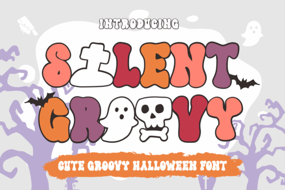 Silent Groovy: A Spooky, Cute, and Fun Display Font