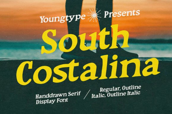 South Costalina: A Retro Serif Font with Coastal Charm
