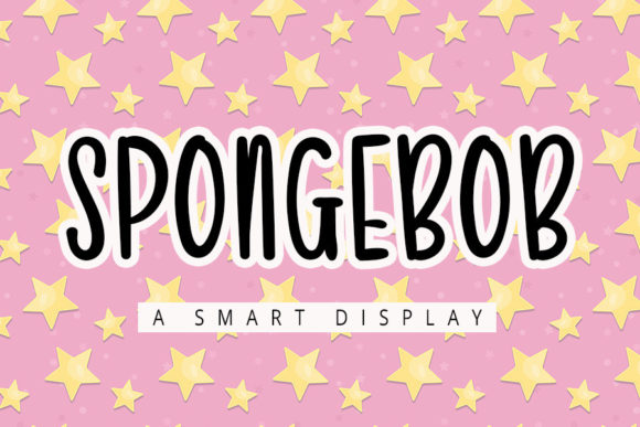 Spongebob: A Quirky Display Font for Casual Designs
