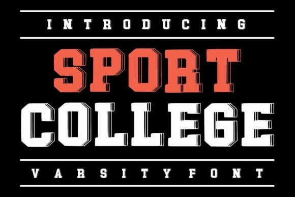 Sport College: A Modern Display Font for Bold Projects