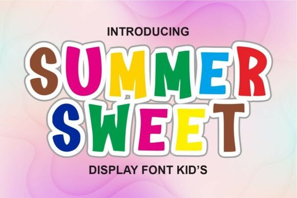 Summer Sweet: A Cheerful, 3D-Ready Display Font
