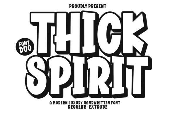 Thick Spirit: A Display Font Bursting with Whimsical Charm
