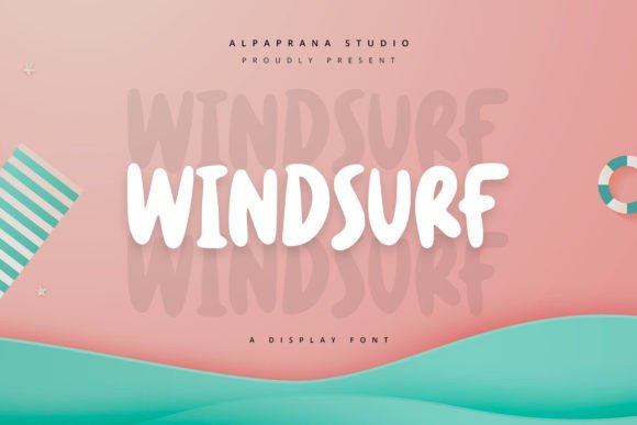 Windsurf: A Playful Display Font for Creative Branding